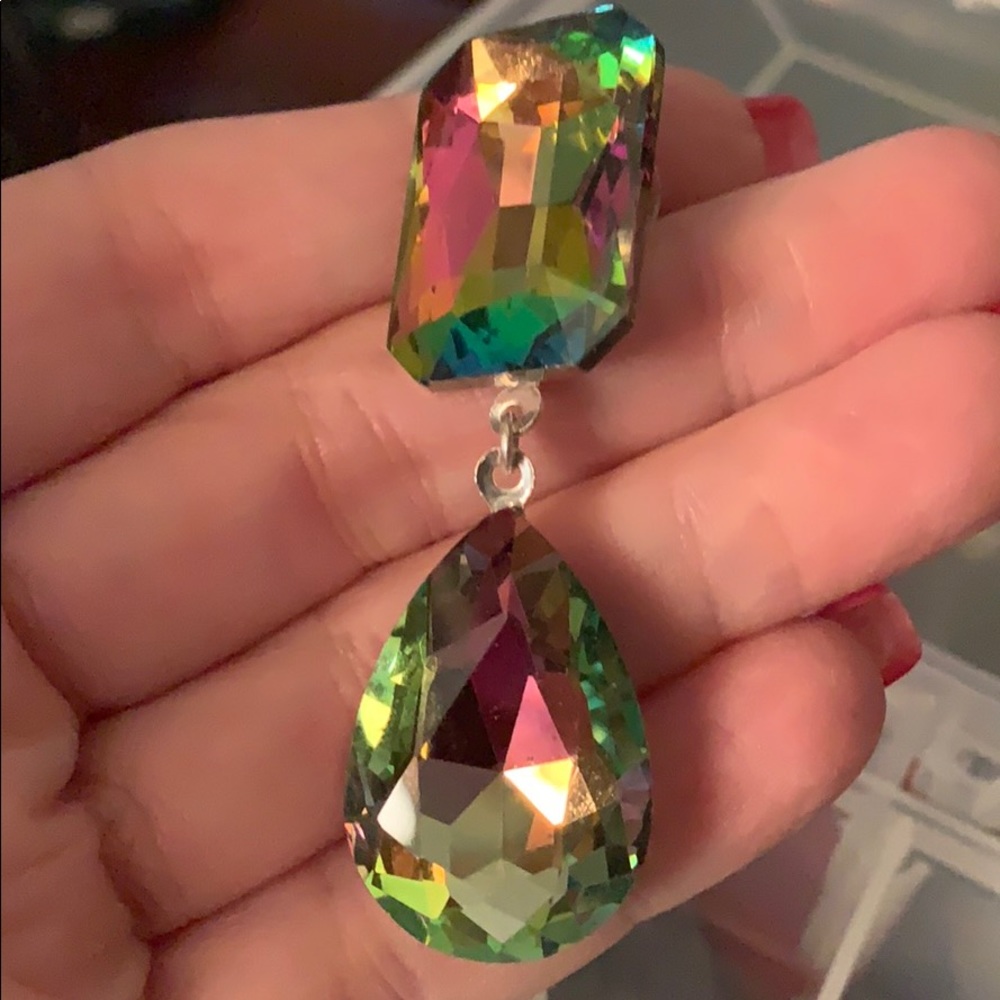 Iridescent earrings
